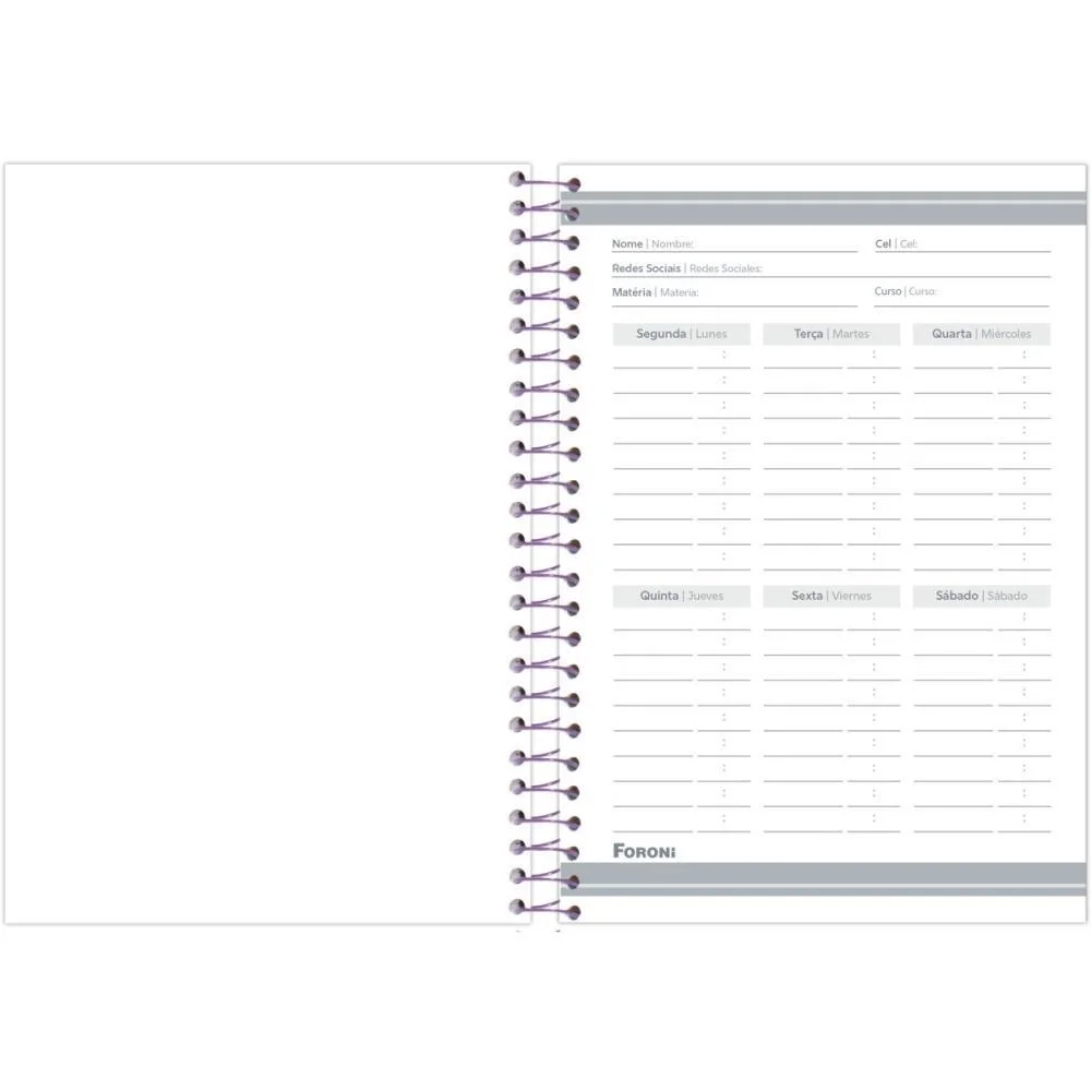 CADERNO ESPIRAL 1/4 CAPA DURA STITCH 80F FORONI (PCT.C/05) - imagem 8