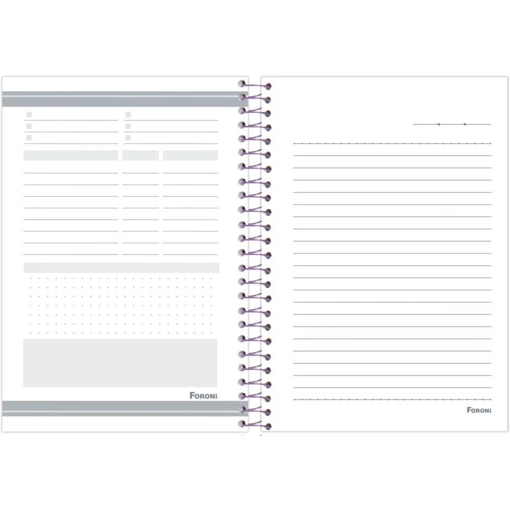 CADERNO ESPIRAL 1/4 CAPA DURA STITCH 80F FORONI (PCT.C/05) - imagem 9