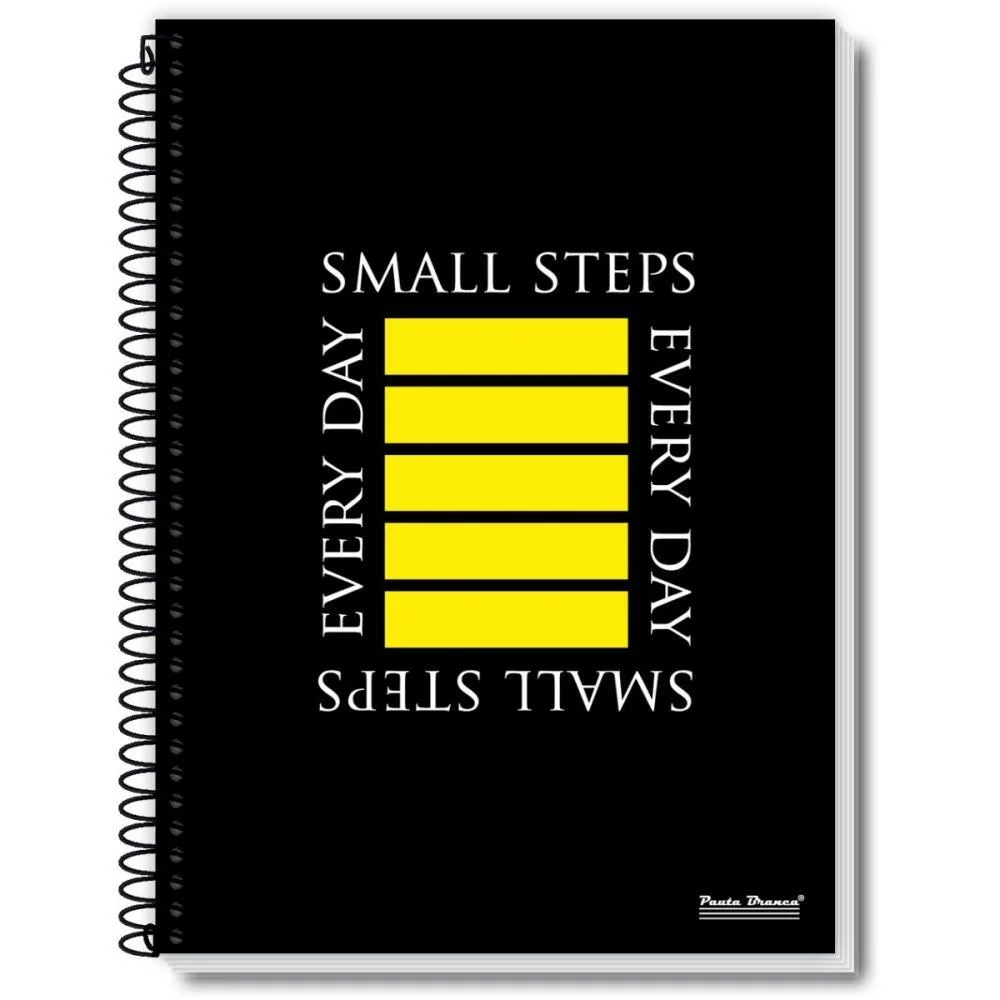 CADERNO ESPIRAL 1/4 CAPA DURA TALK 80FLS. PAUTA BRANCA (PCT.C/05) - imagem 3