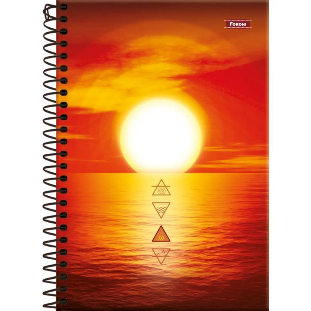 CADERNO ESPIRAL 1/4 CAPA DURA 4 ELEMENTOS 160FLS. FORONI (PCT.C/05) - imagem 3
