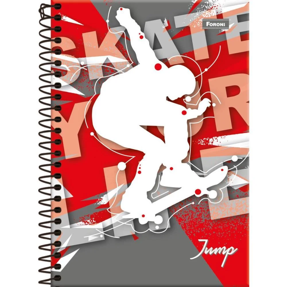 CADERNO ESPIRAL 1/4 CAPA DURA JUMP 80FLS. FORONI (PCT.C/05) - imagem 5