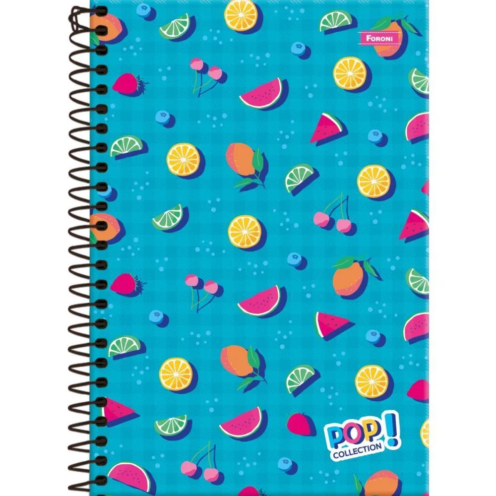 CADERNO ESPIRAL 1/4 CAPA DURA POP COLLECTION 80FLS. FORONI (PCT.C/05) - imagem 5