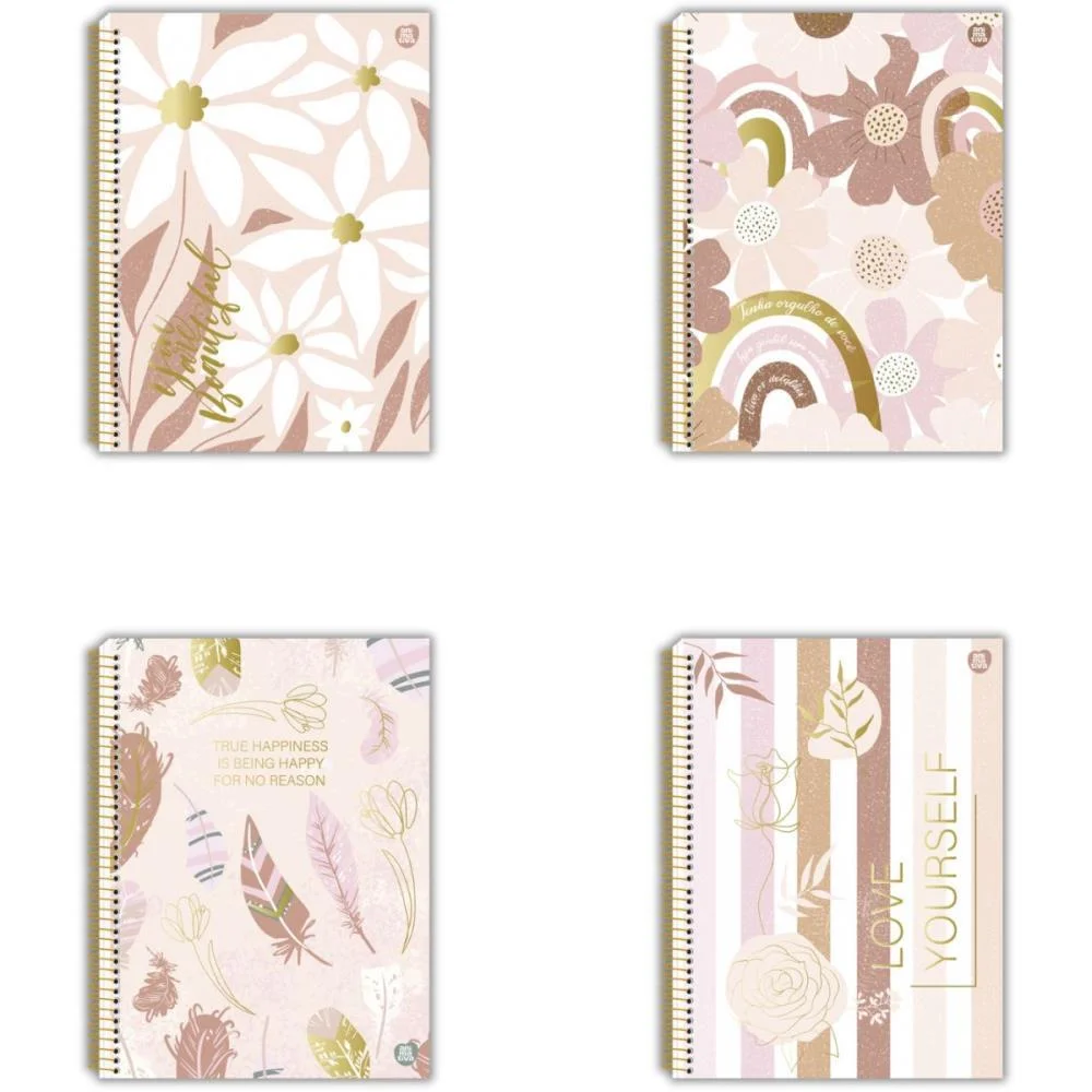 CADERNO ESPIRAL 1/4 CAPA DURA MULHER 80F ANIMATIVA (PCT.C/10) - imagem 2