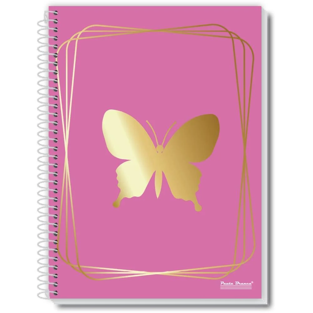 CADERNO ESPIRAL 1/4 CAPA DURA FLY 80FLS. PAUTA BRANCA (PCT.C/05) - imagem 3