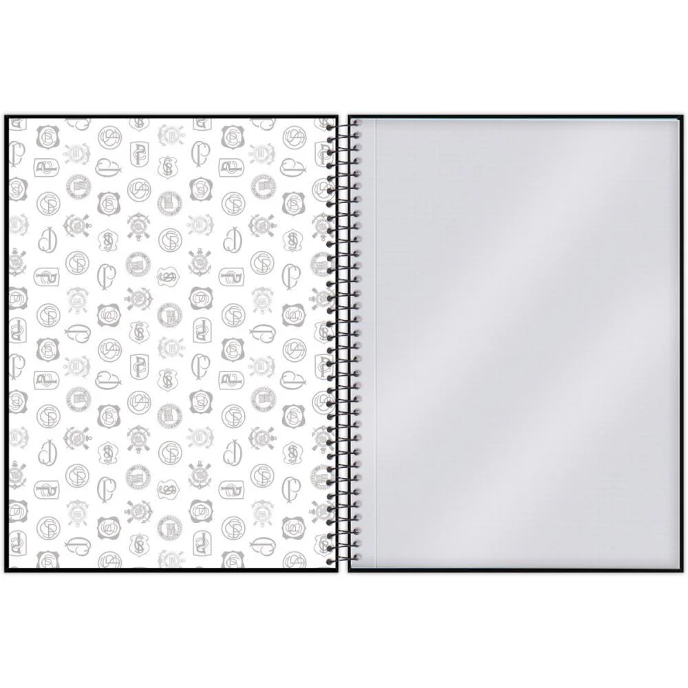 CADERNO ESPIRAL 1/4 CAPA DURA CORINTHIANS 80FLS FORONI (PCT.C/05) - imagem 8