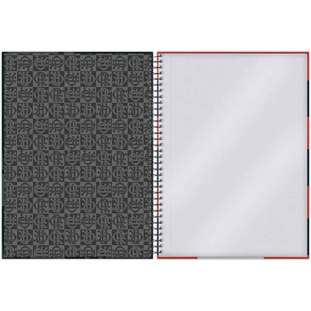 CADERNO ESPIRAL 1/4 CAPA DURA FLAMENGO 80FLS FORONI (PCT.C/05) - imagem 7