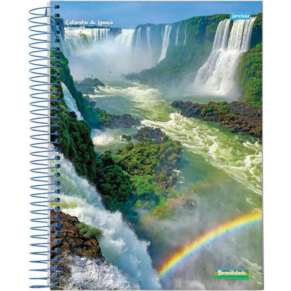 CADERNO ESPIRAL 1/4 FLEXIVEL BRASILIDADE 96FLS. JANDAIA (PCT.C/10) - imagem 5