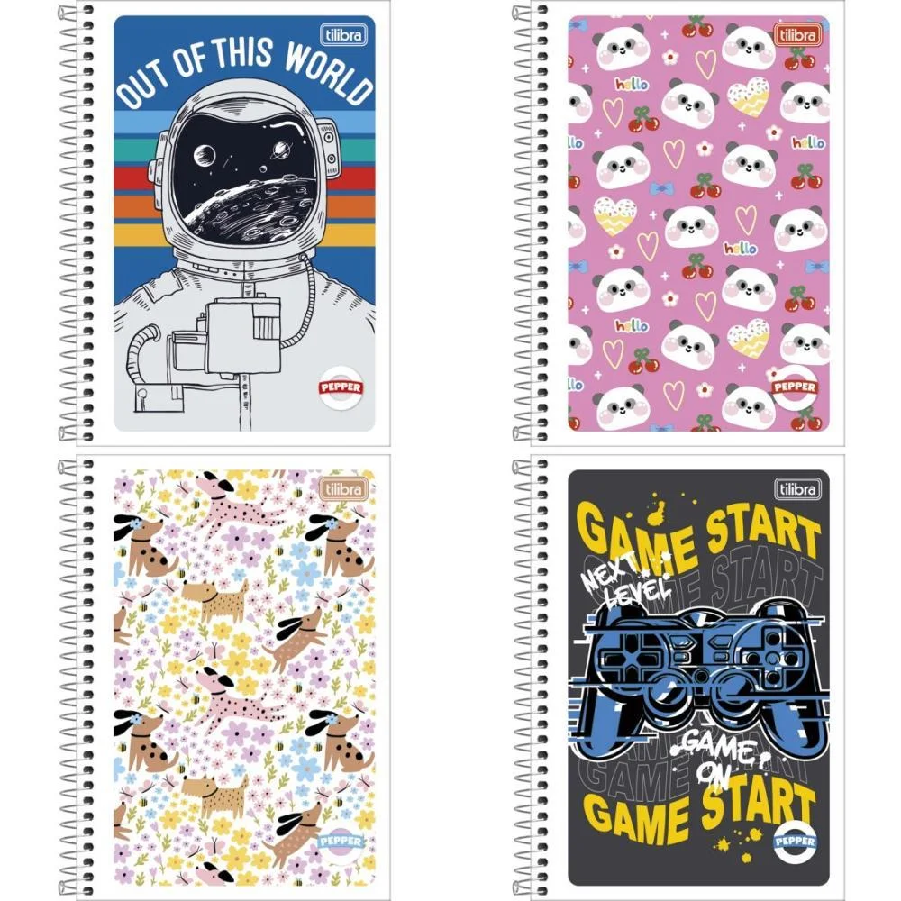 CADERNO ESPIRAL 1/4 FLEXIVEL PEPPER 80FLS. TILIBRA (PCT.C/06) - imagem 3