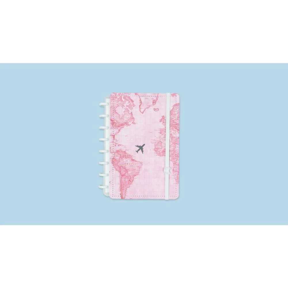 CADERNO INTELIGENTE A5 MAPA MUNDI ROSA BY GOCASE 80FL CADERNO INTELIGENTE (UNIDADE) - imagem 5