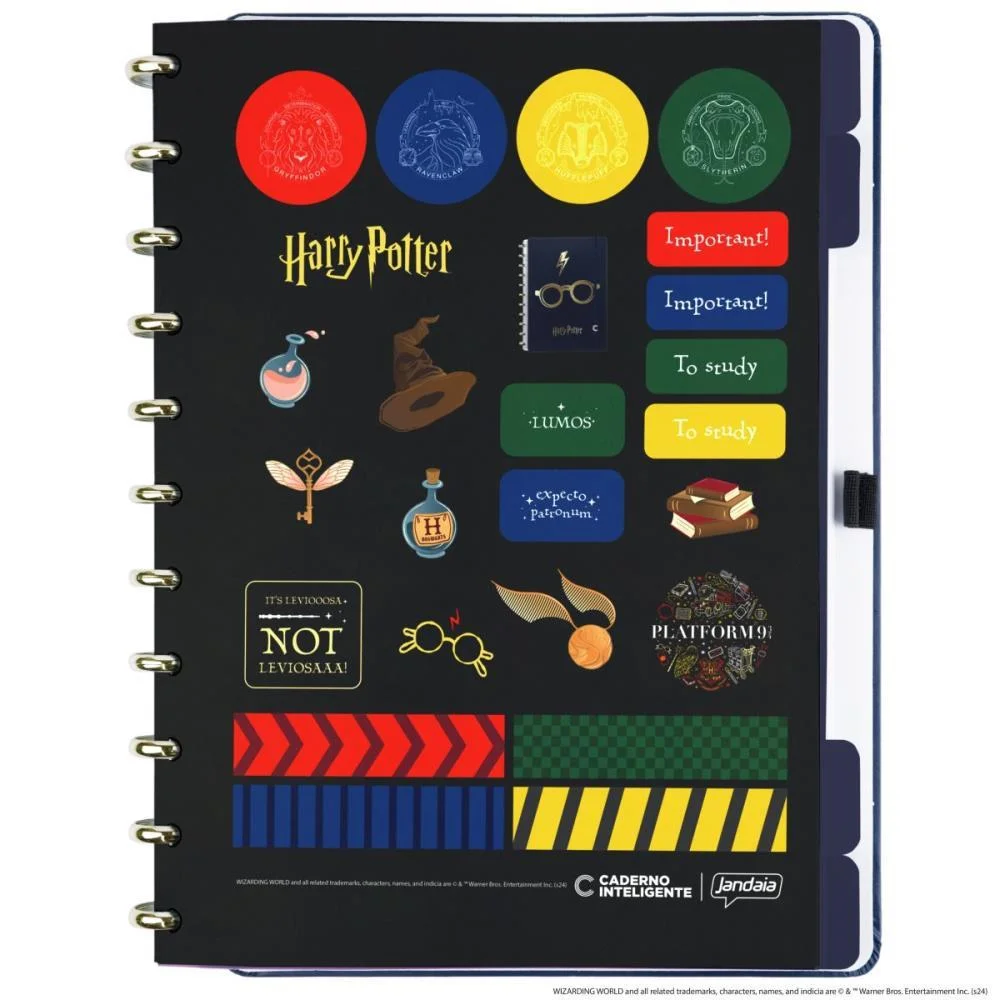 CADERNO INTELIGENTE GRANDE HARRY POTTER AZUL 80FLS CADERNO INTELIGENTE (UNIDADE) - imagem 4