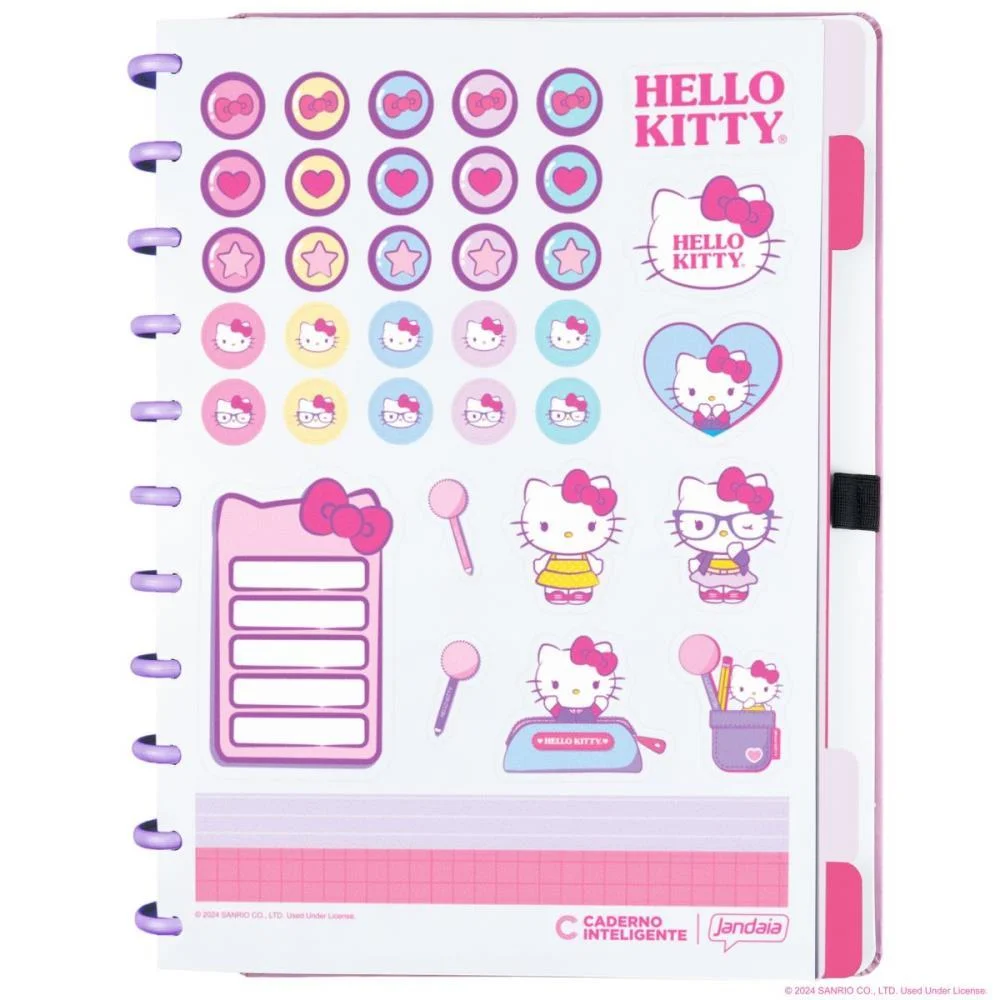 CADERNO INTELIGENTE GRANDE HELLO KITTY 80FLS 215X280MM CADERNO INTELIGENTE (UNIDADE) - imagem 4