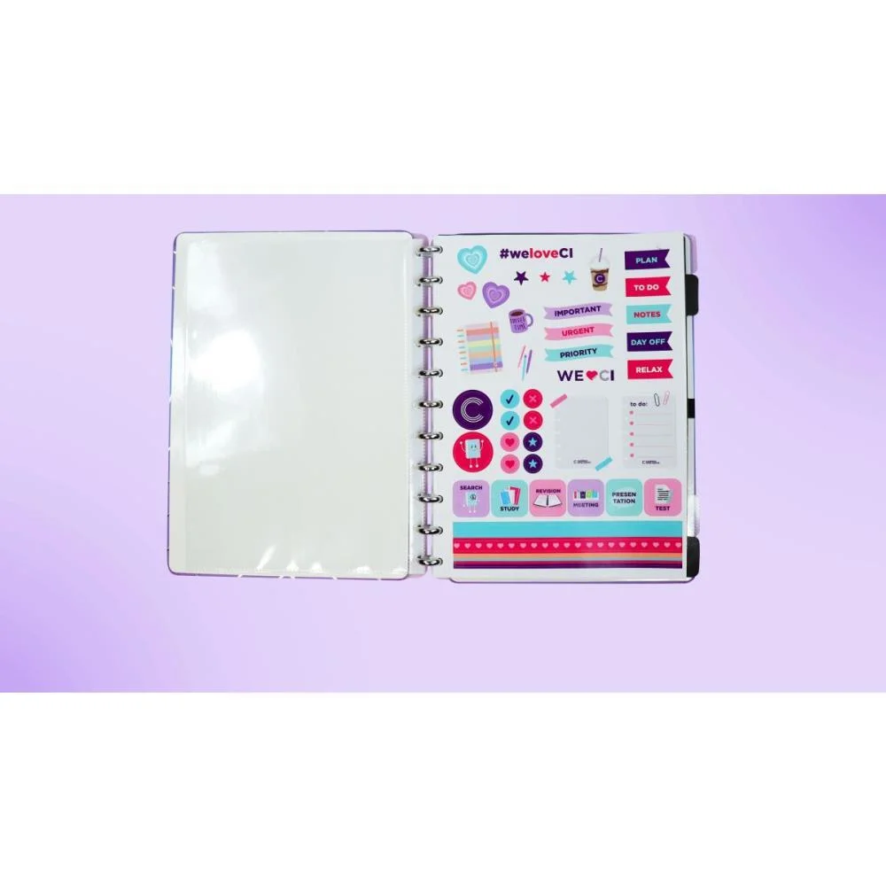 CADERNO INTELIGENTE GRANDE SILVER LOVE 80FLS 215X280MM CADERNO INTELIGENTE (UNIDADE) - imagem 2