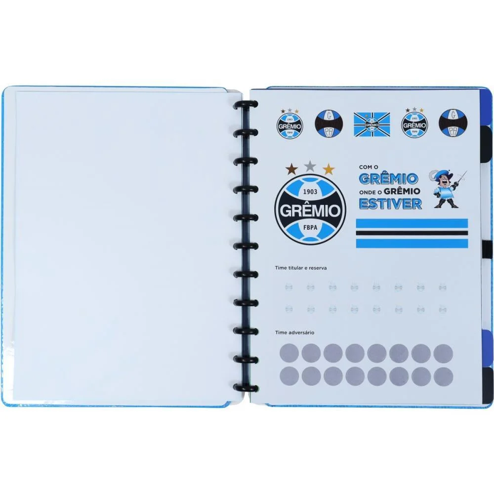 CADERNO INTELIGENTE GRANDE GREMIO IMORTAL AZUL 80FLS CADERNO INTELIGENTE (UNIDADE) - imagem 4