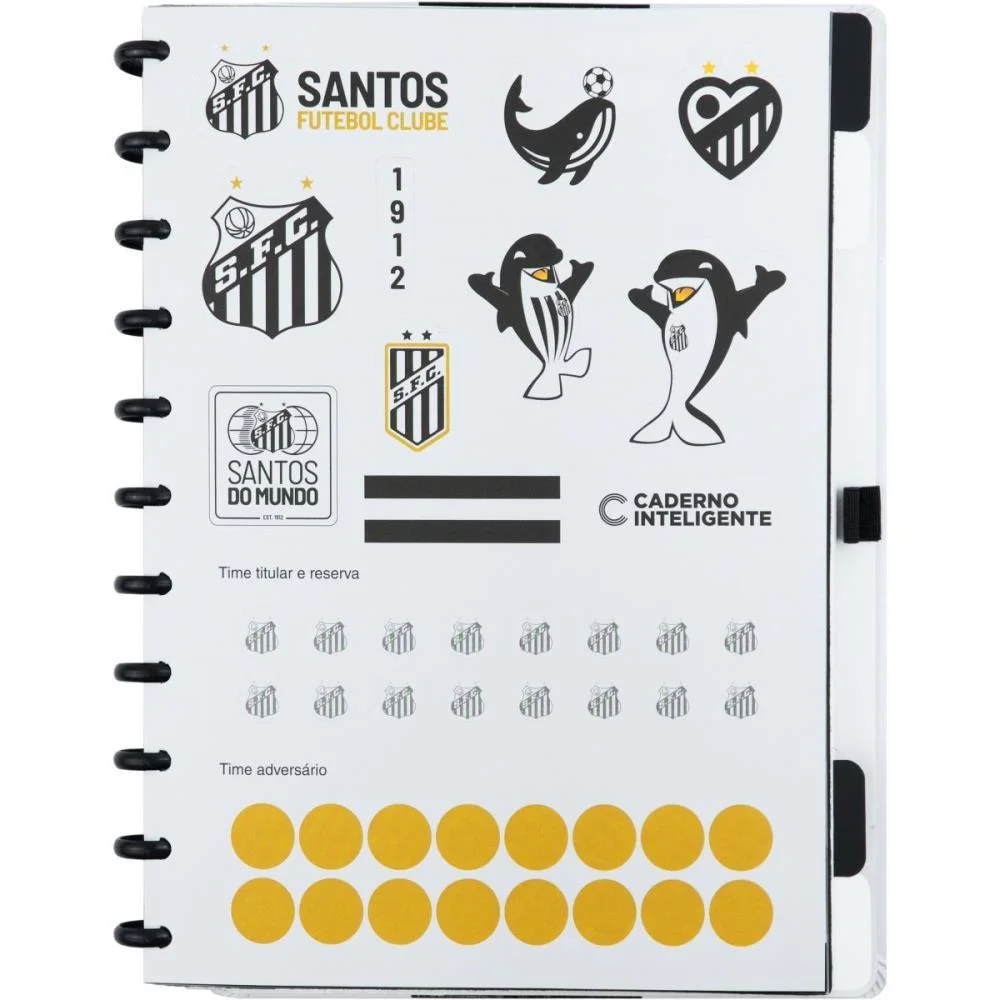 CADERNO INTELIGENTE GRANDE SANTOS 80FLS 215X280MM CADERNO INTELIGENTE (UNIDADE) - imagem 5