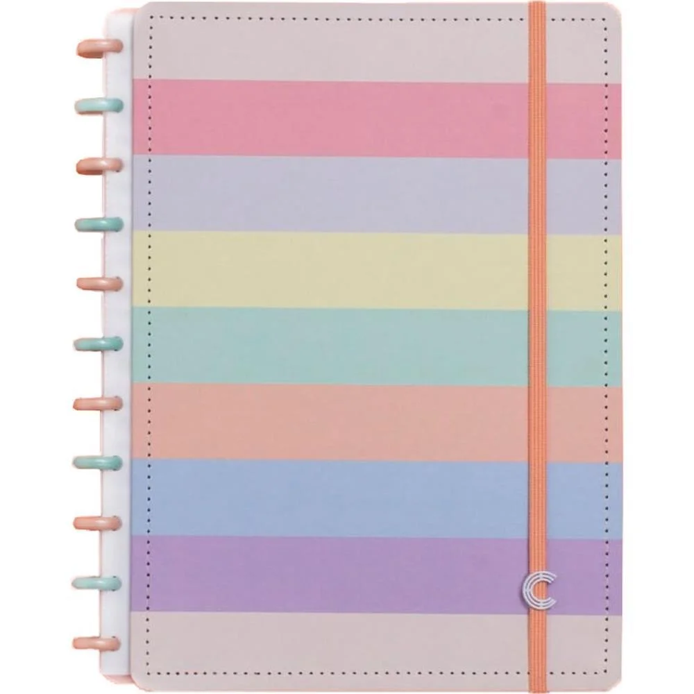 CADERNO INTELIGENTE GRANDE ARCO-IRIS PASTEL 80FLS 215X280 CADERNO INTELIGENTE (UNIDADE) - imagem 2