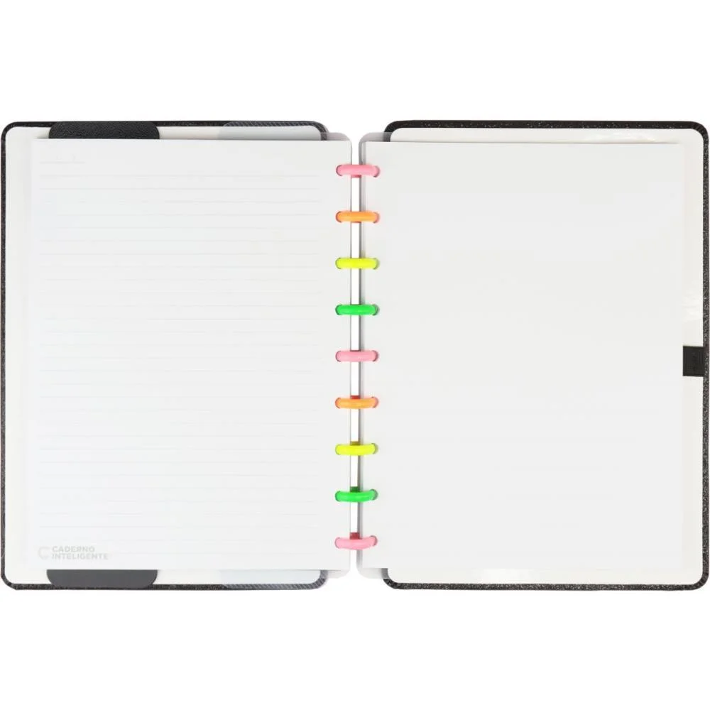 CADERNO INTELIGENTE MEDIO LETS GLITTER NEON BLACK 80FLS CADERNO INTELIGENTE (UNIDADE) - imagem 4