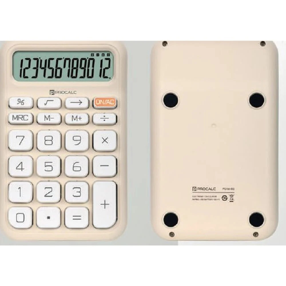 CALCULADORA DE MESA 12 DIG. BEGE SOLAR/BATER.PC130 PROCALC (UNIDADE) - imagem 2