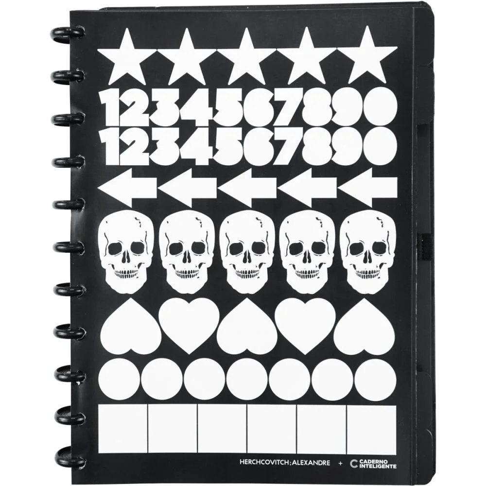 CADERNO INTELIGENTE GRANDE BLACK BY ALEXANDRE HERCHCOVITC CADERNO INTELIGENTE (UNIDADE) - imagem 3