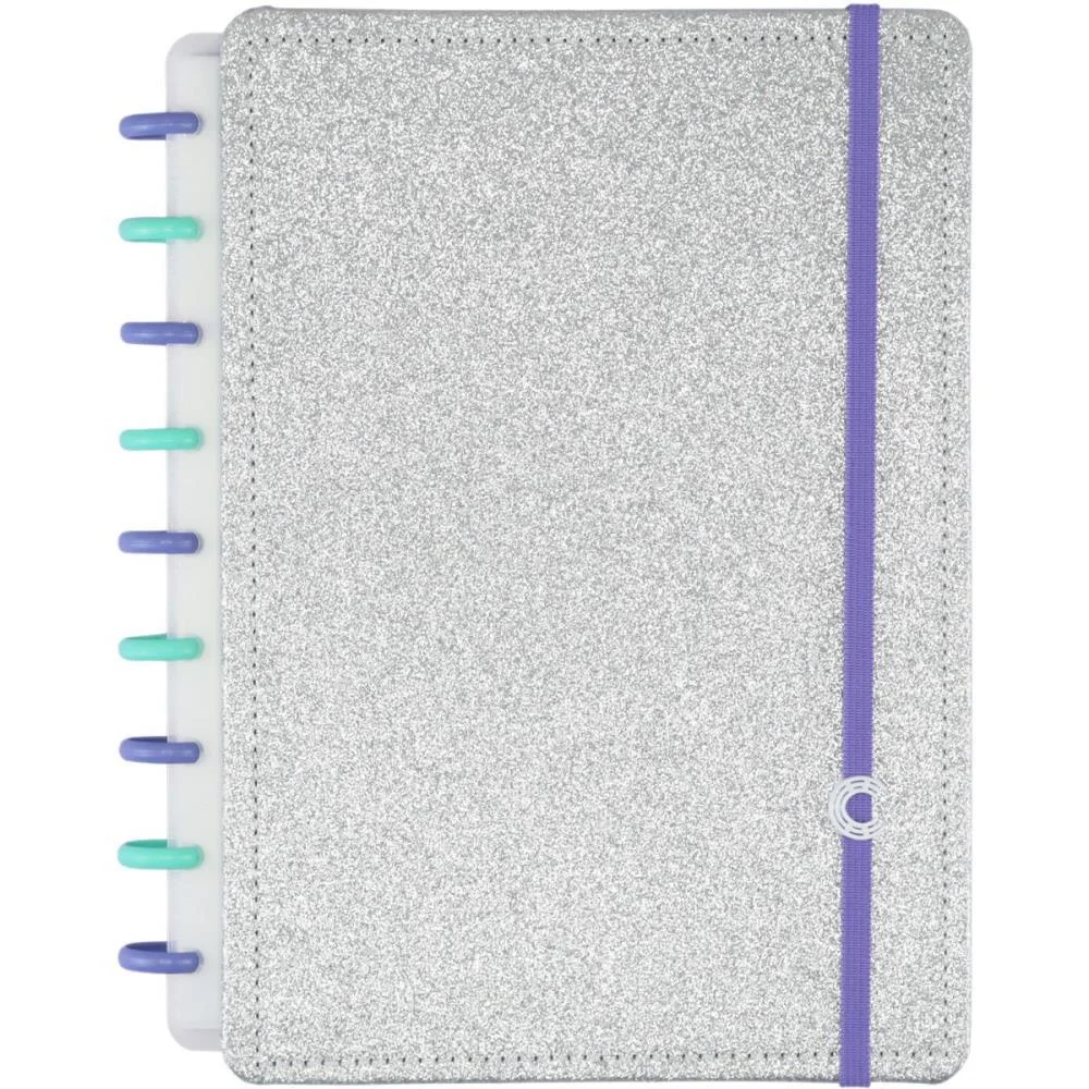 CADERNO INTELIGENTE MEDIO LETS GLITTER SILVER 2.0 80FLS CADERNO INTELIGENTE (UNIDADE) - imagem 3
