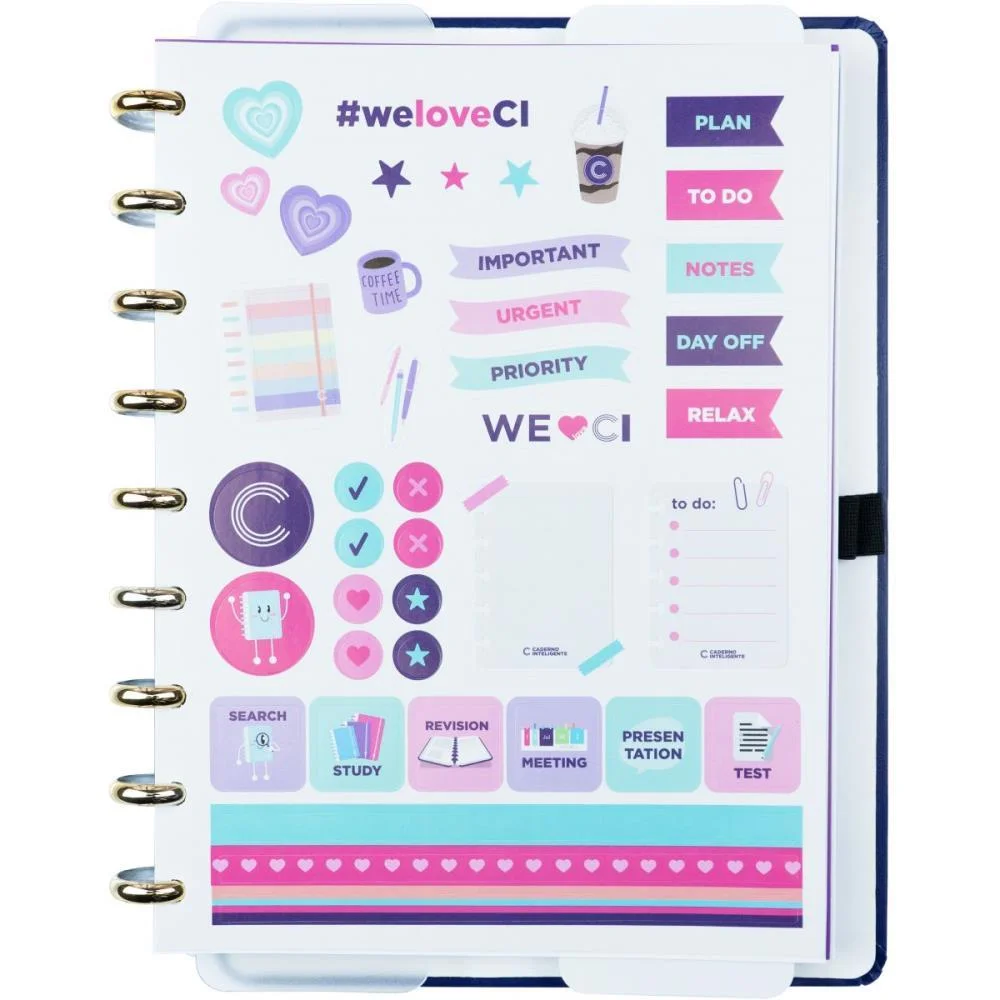 CADERNO INTELIGENTE MEDIO INTENSE BLUE 80FLS 190X255MM CADERNO INTELIGENTE (UNIDADE) - imagem 4