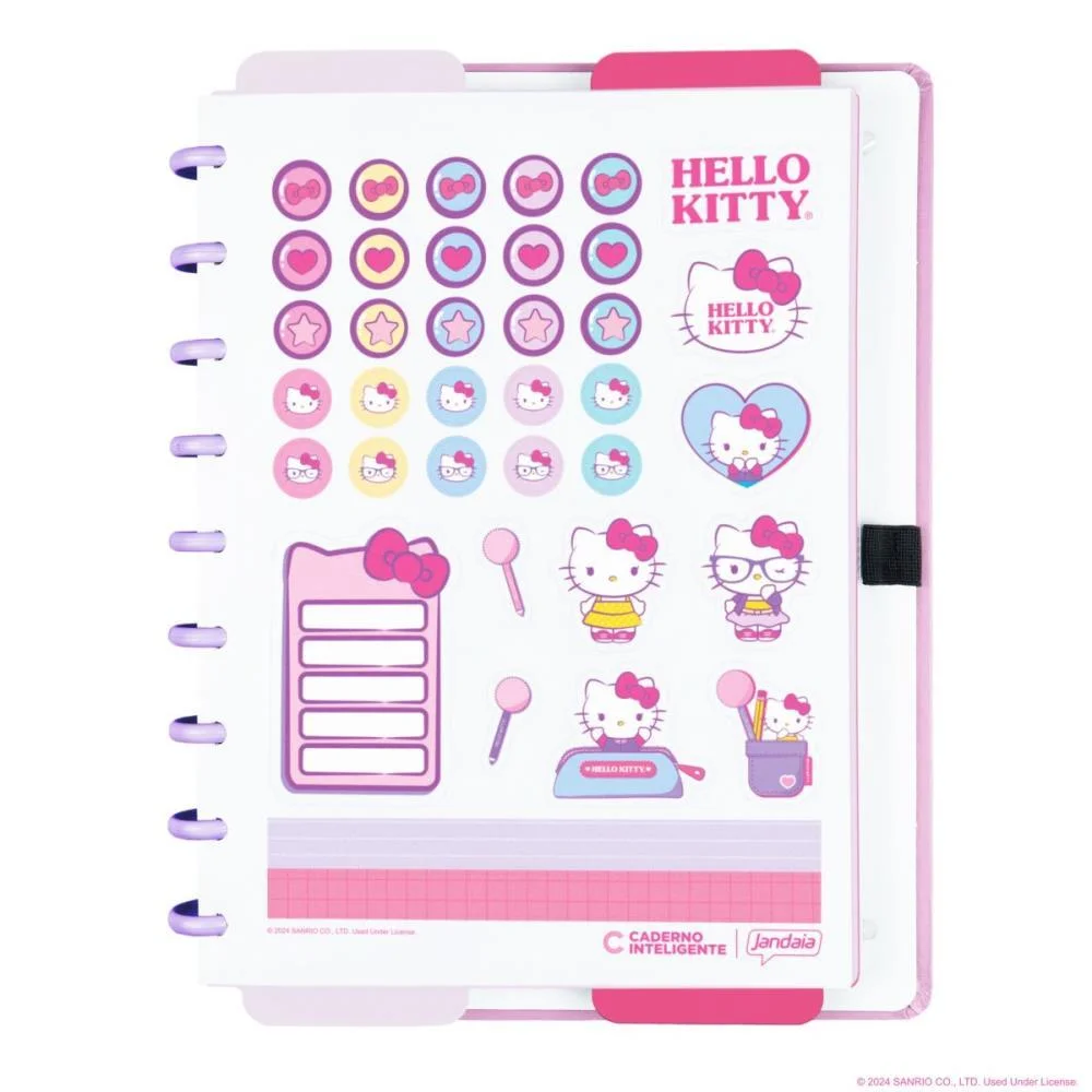 CADERNO INTELIGENTE MEDIO HELLO KITTY 80FLS 190X255MM CADERNO INTELIGENTE (UNIDADE) - imagem 4
