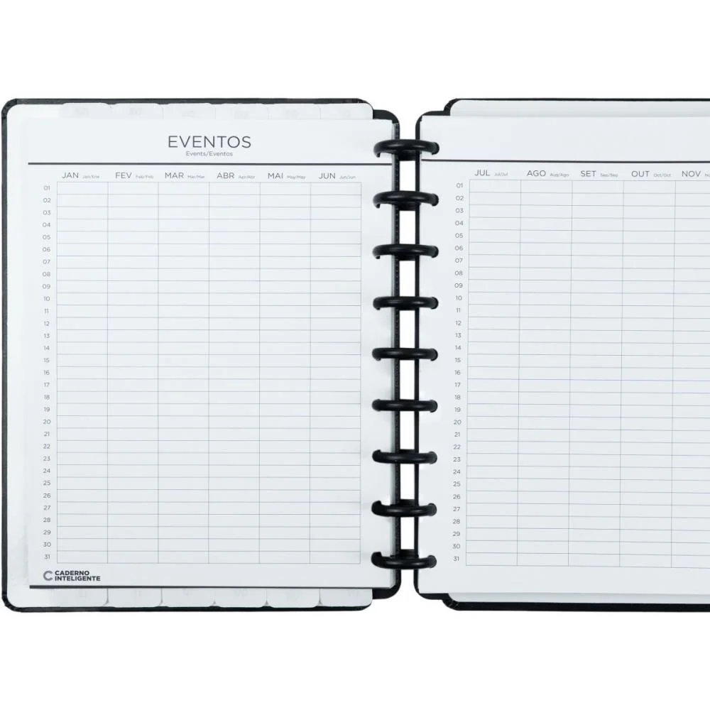 CADERNO INTELIGENTE PLANNER MEDIO BLACK 168FLS CADERNO INTELIGENTE (UNIDADE) - imagem 4