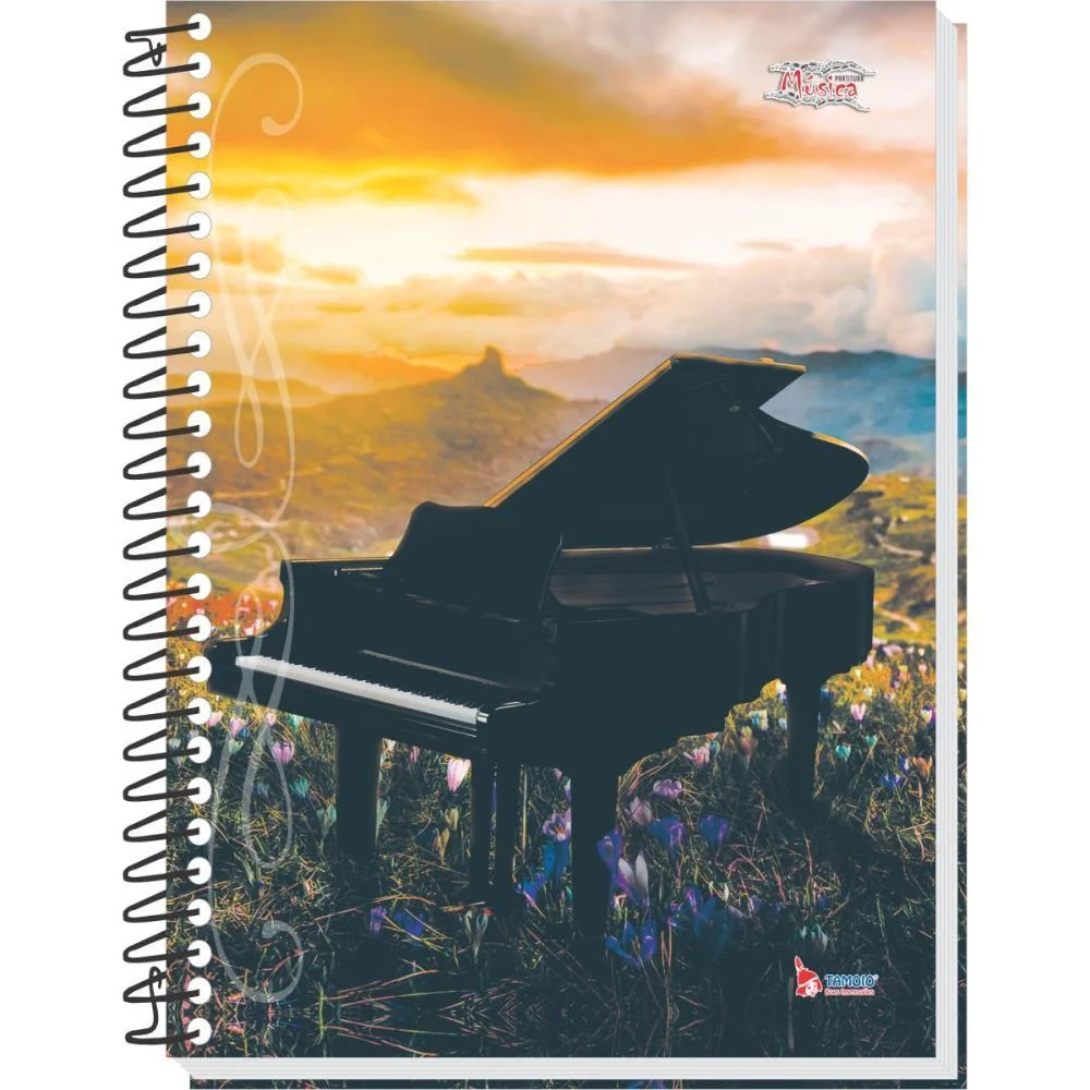 CADERNO MUSICA 8 CAPAS 64 FOLHAS 63G. UNIV. TAMOIO (PCT.C/04) - imagem 5
