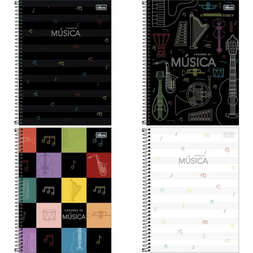 CADERNO MUSICA UNIVERSITARIO CAPA DURA 80FLS. TILIBRA (PCT.C/05) - imagem 2