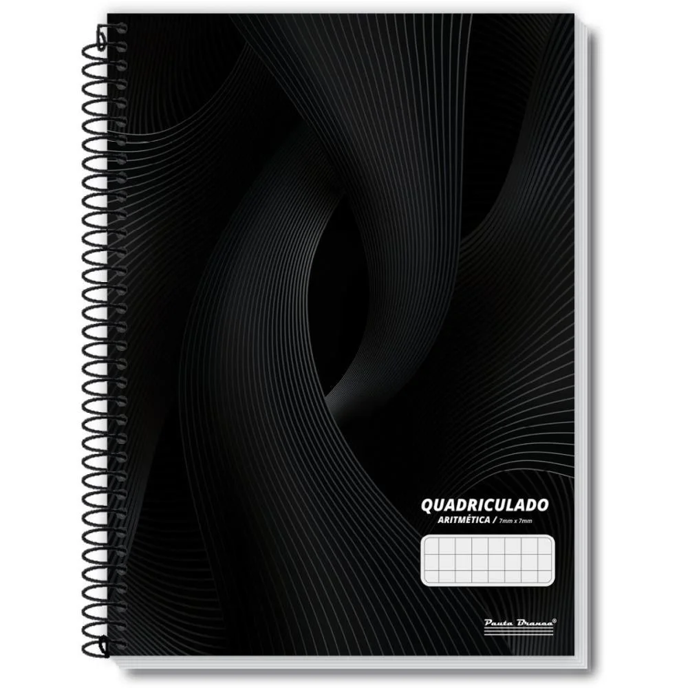 CADERNO QUADRICULADO UNIVERS. 7X7MM 80F ESPIRAL OFFICE CD PAUTA BRANCA (PCT.C/05) - imagem 5