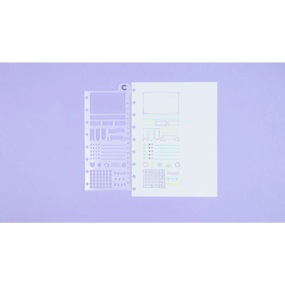 CADERNO INTELIGENTE REGUA A5 REGUA STENCIL 93X190MM CADERNO INTELIGENTE (UNIDADE) - imagem 3