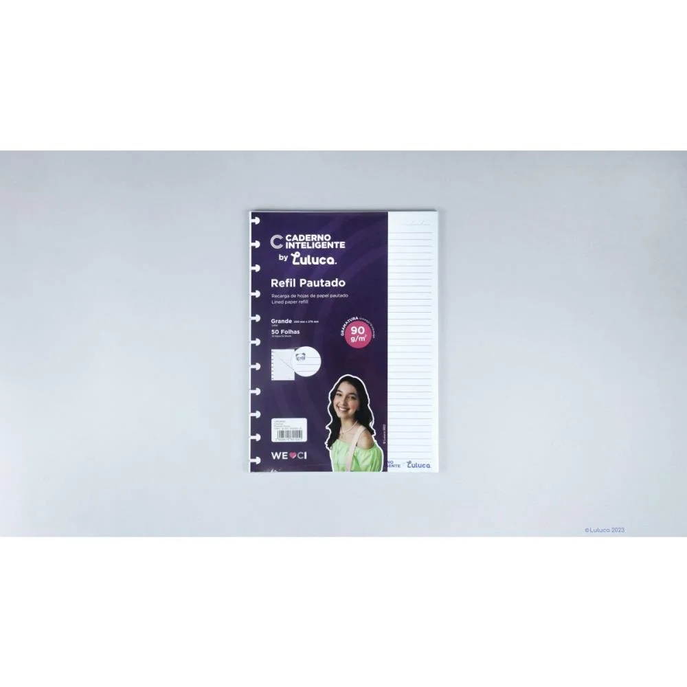 CADERNO INTELIGENTE REFIL GRANDE BY LULUCA PAUT. 90G 50F CADERNO INTELIGENTE (PACOTE) - imagem 5