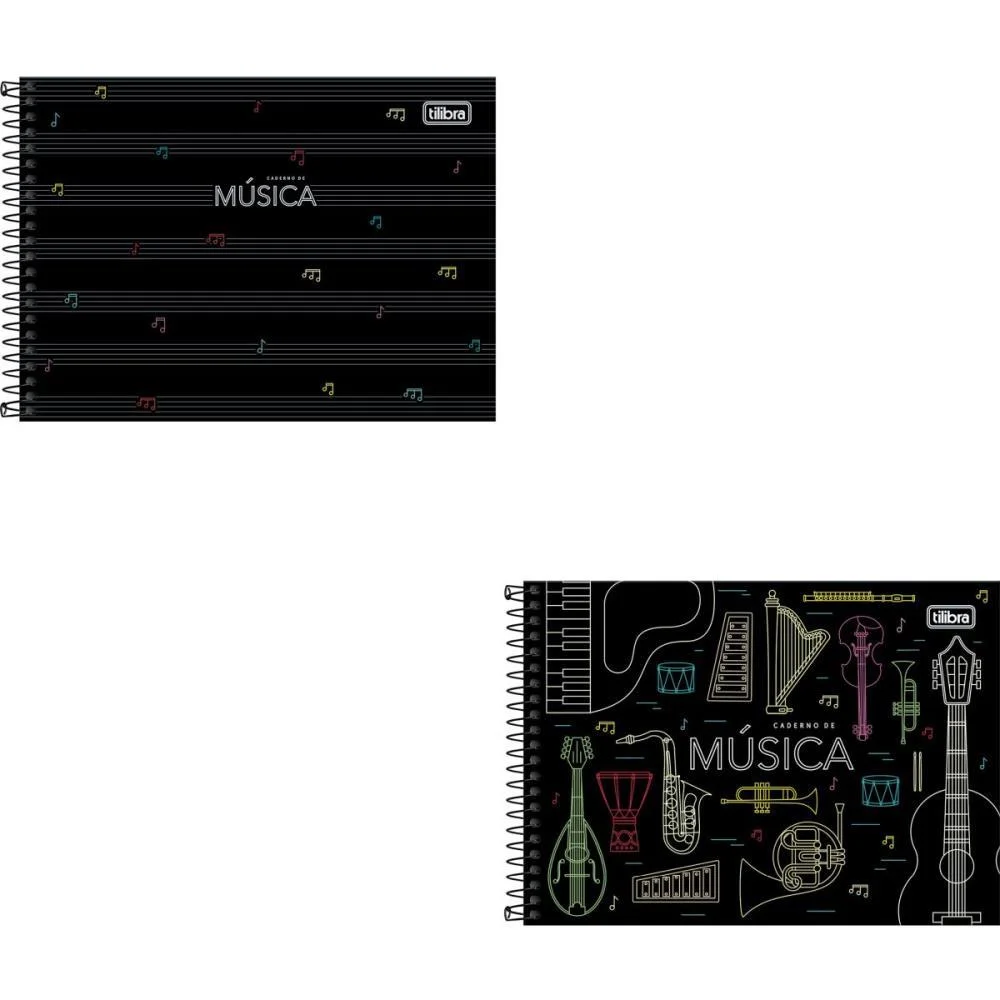CADERNO MUSICA CAPA DURA 80FLS 205X149MM TILIBRA (PCT.C/04) - imagem 3