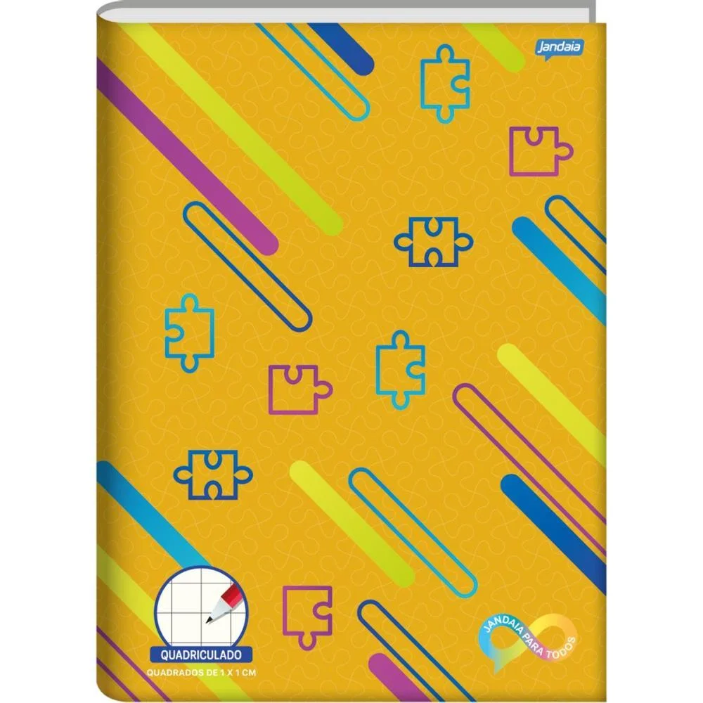 CADERNO QUADRICULADO UNIVERS. NEURO CD 1X1CM 60F JANDAIA (PCT.C/05) - imagem 3