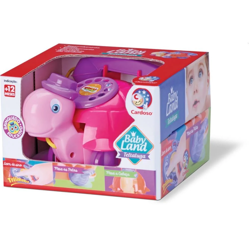 BRINQUEDO EDUCATIVO TELTALUGA BABY LAND SORTIDOS CARDOSO TOYS (UNIDADE) - imagem 2