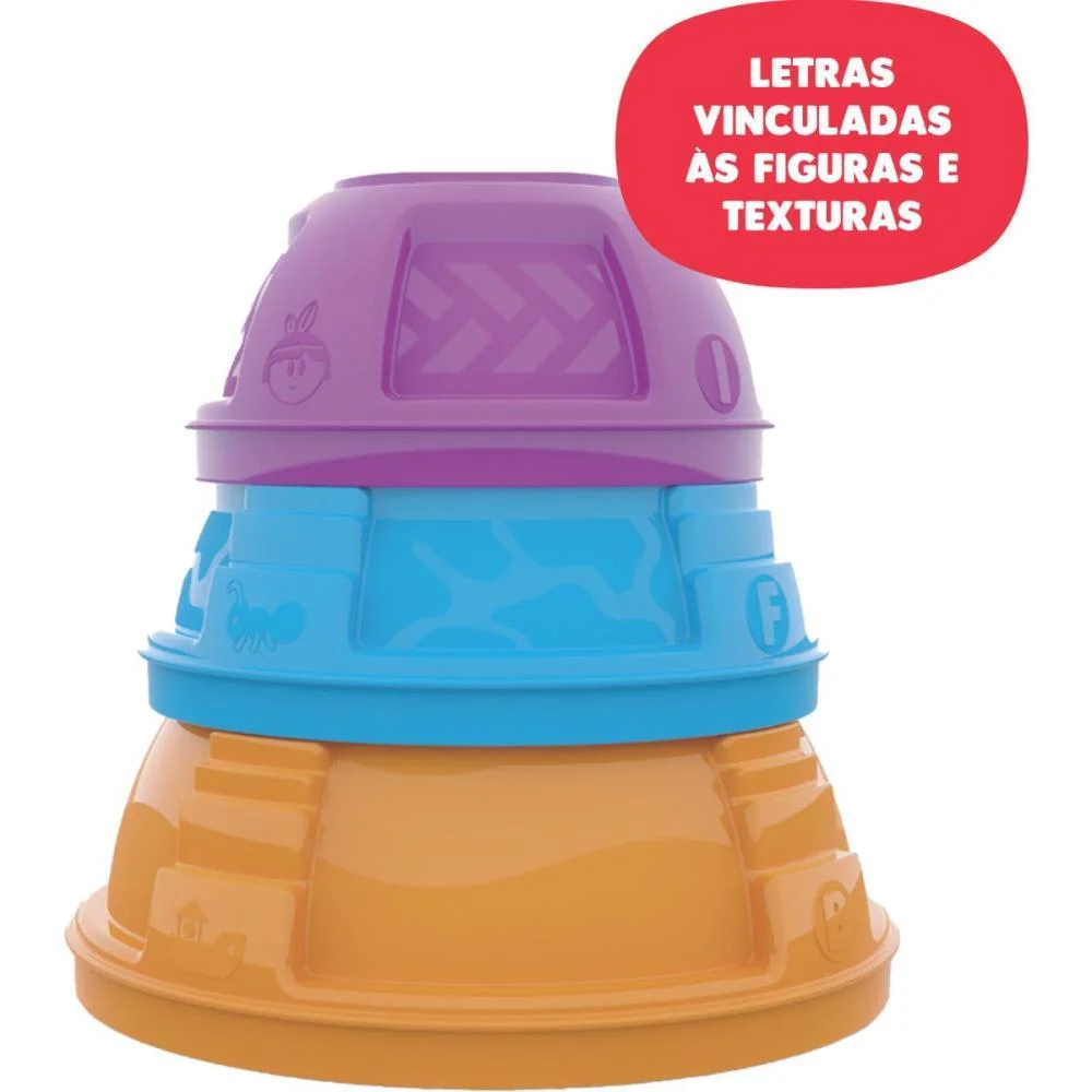 BRINQUEDO EDUCATIVO POTES DE EMPILHAR GGB PLAST (UNIDADE) - imagem 6