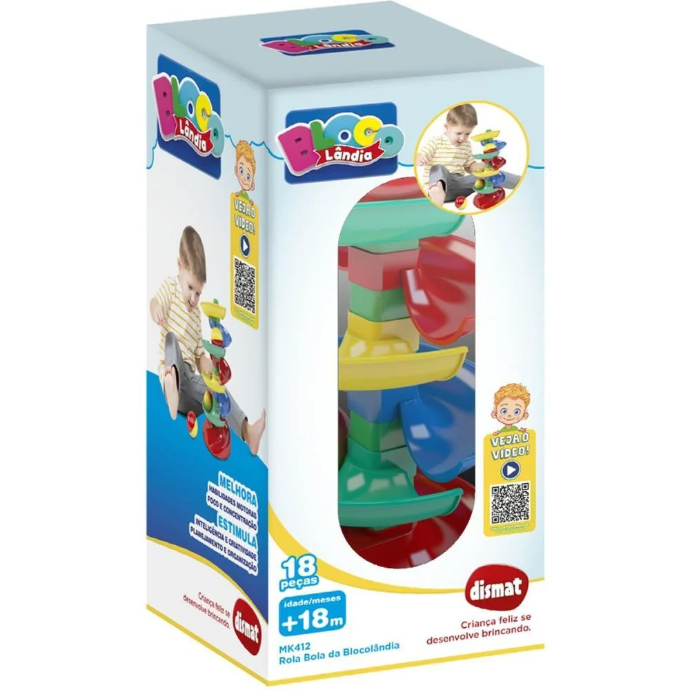 BRINQUEDO EDUCATIVO ROLA BOLA DA BLOCOLANDIA DISMAT (UNIDADE) - imagem 5