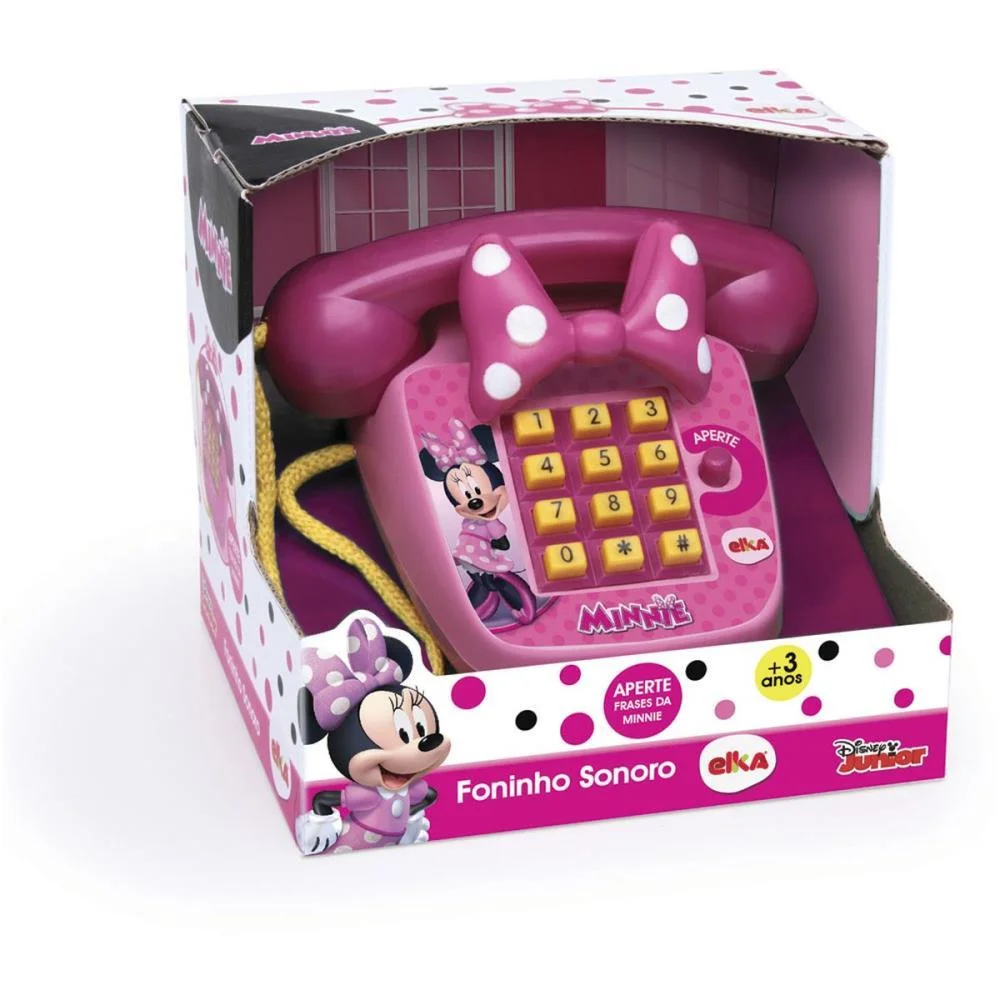 BRINQUEDO EDUCATIVO MINNIE FONINHO SONORO ELKA (UNIDADE) - imagem 4