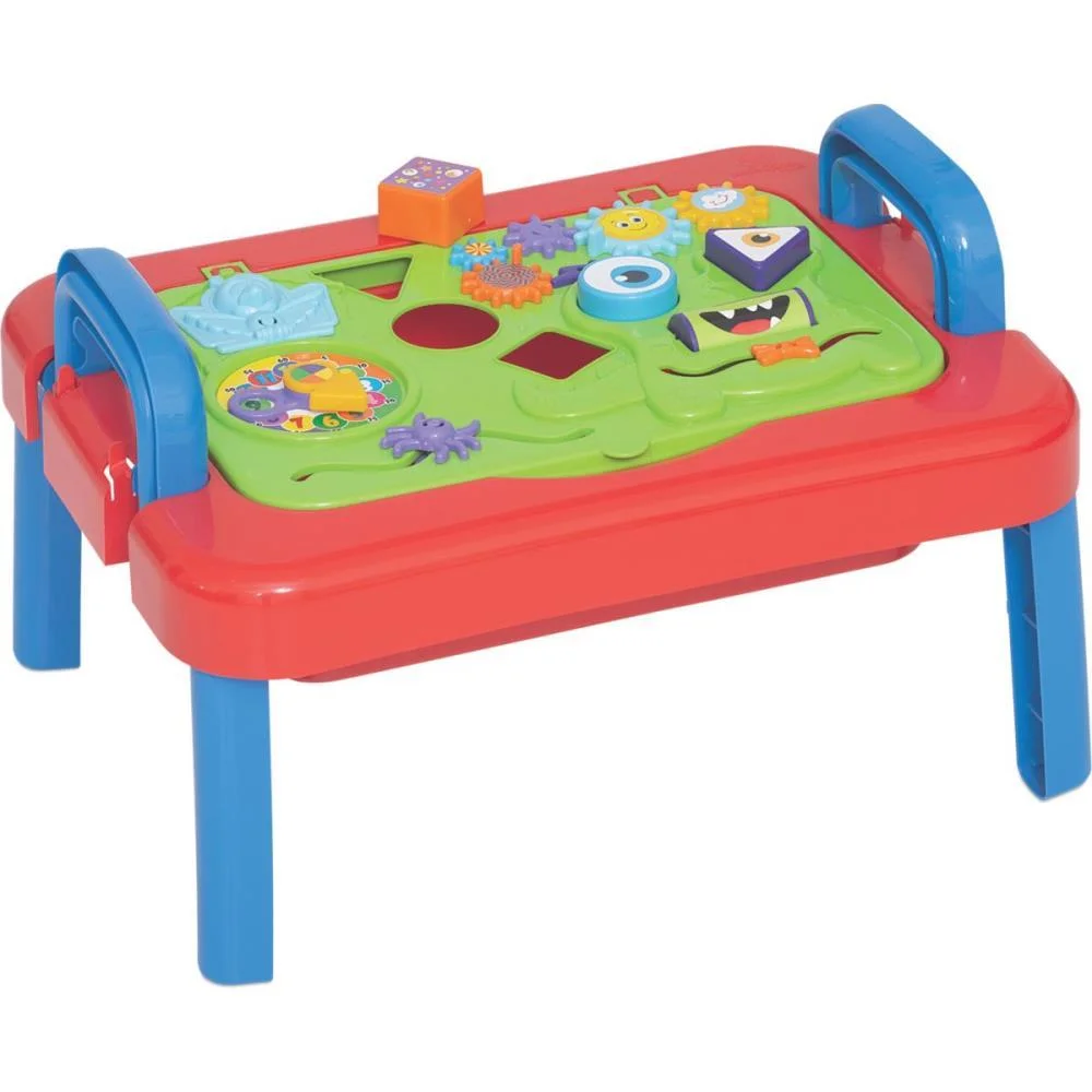 BRINQUEDO EDUCATIVO MESINHA DIDATICA C/ACESSORIOS MERCO TOYS (UNIDADE) - imagem 3