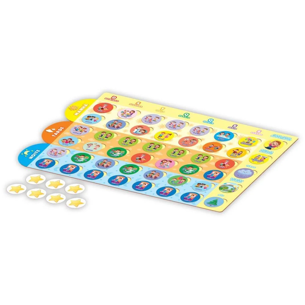 BRINQUEDO EDUCATIVO MINHA ROTINA 190 PCS GGB PLAST (UNIDADE) - imagem 4