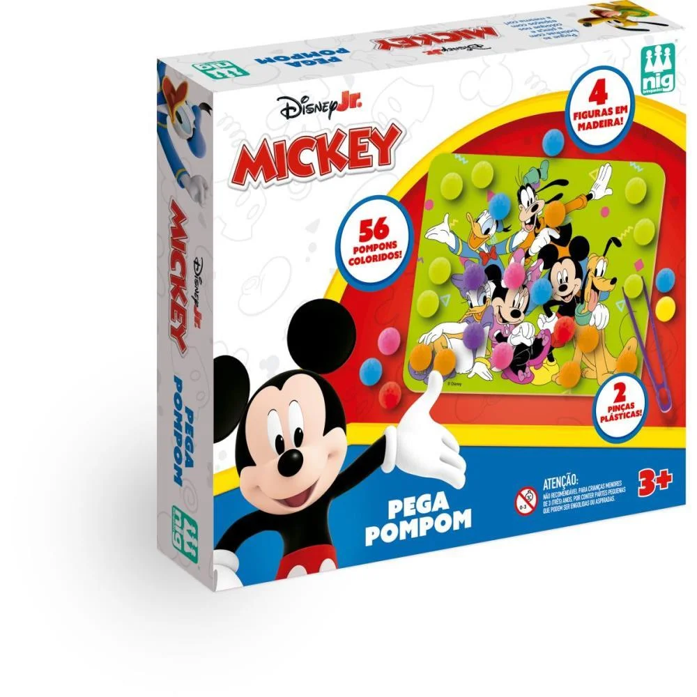 BRINQUEDO EDUCATIVO MICKEY PEGA POMPOM NIG BRINQUEDOS (UNIDADE) - imagem 4