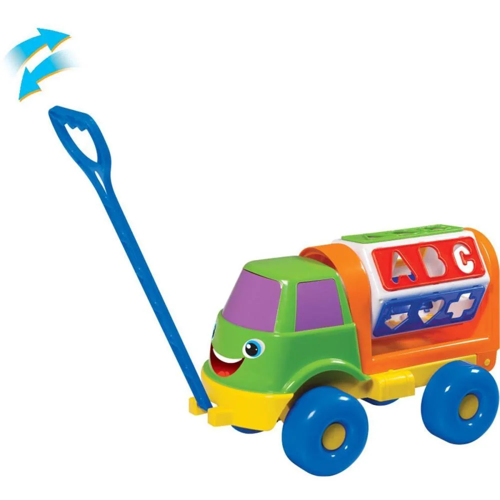 BRINQUEDO EDUCATIVO CAMINHAO SORRISO C/PUXADOR MERCO TOYS (UNIDADE) - imagem 5