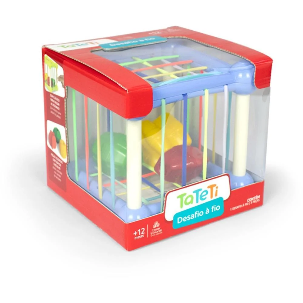 BRINQUEDO EDUCATIVO DESAFIO A FIO CUBO ELASTICO TATETI (UNIDADE) - imagem 8