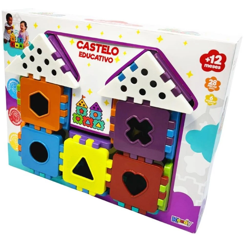 BRINQUEDO EDUCATIVO CASTELO BABY EDUCATIVO C/BLOCO KENDY BRINQUEDOS (UNIDADE) - imagem 4