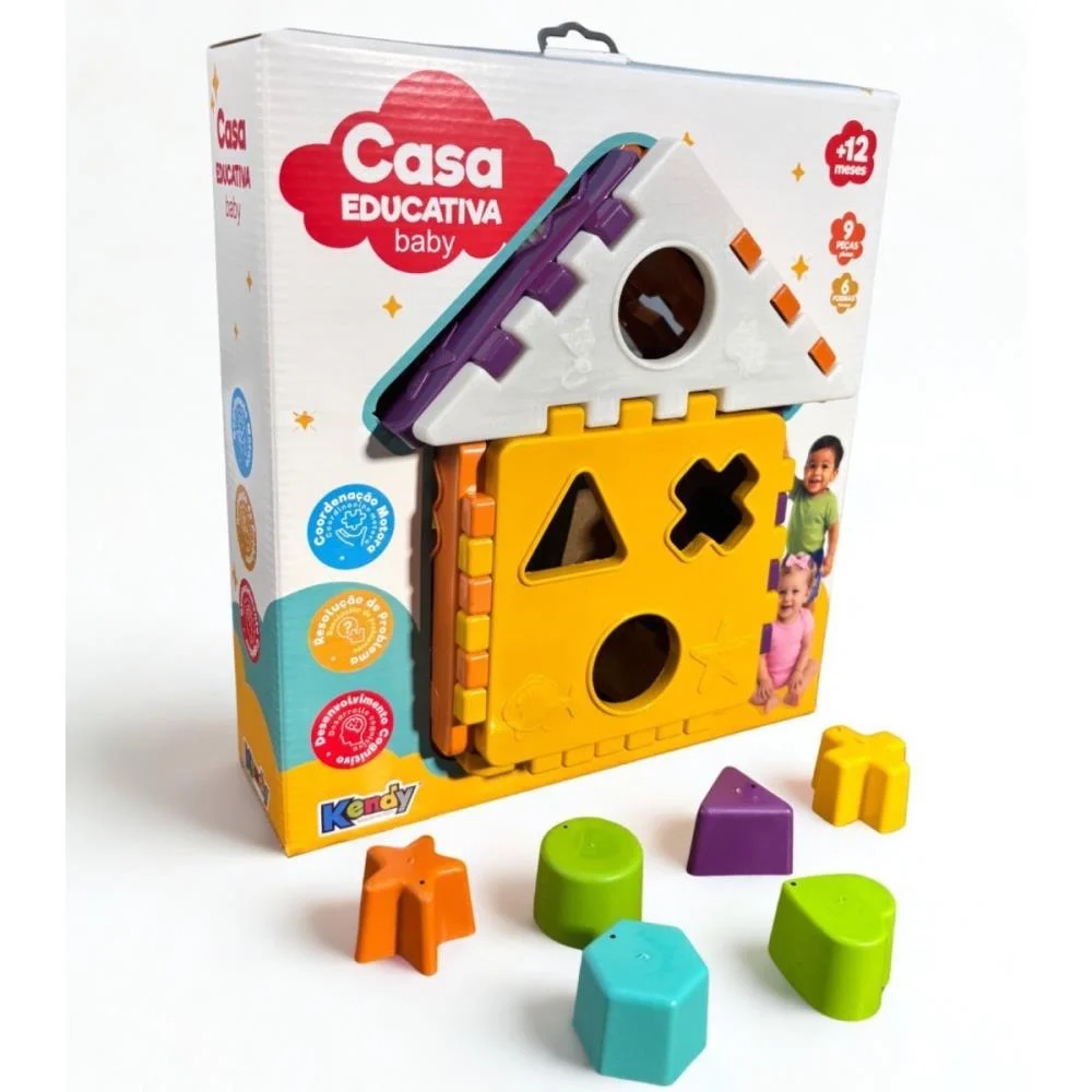 BRINQUEDO EDUCATIVO CASA BABY EDUCATIVA C/BLOCOS KENDY BRINQUEDOS (UNIDADE) - imagem 2