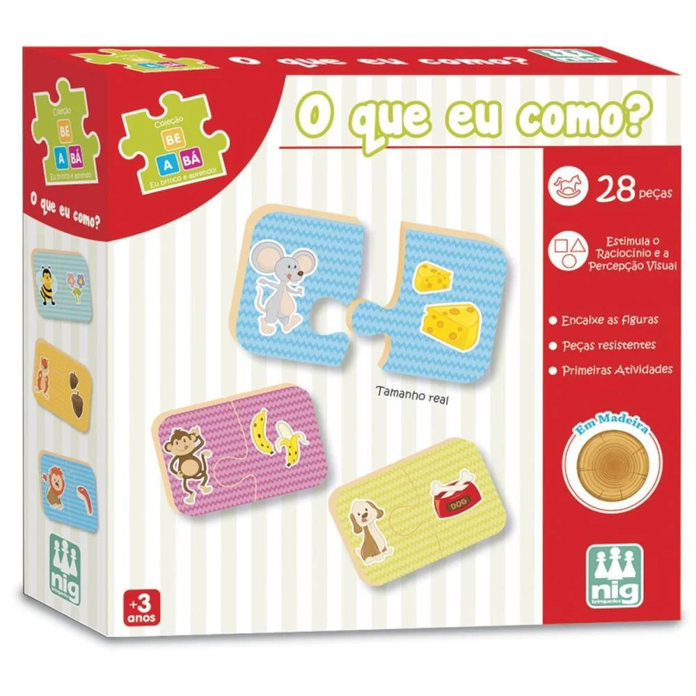 BRINQUEDO EDUCATIVO BE A BA O QUE EU COMO NIG BRINQUEDOS (UNIDADE) - imagem 5