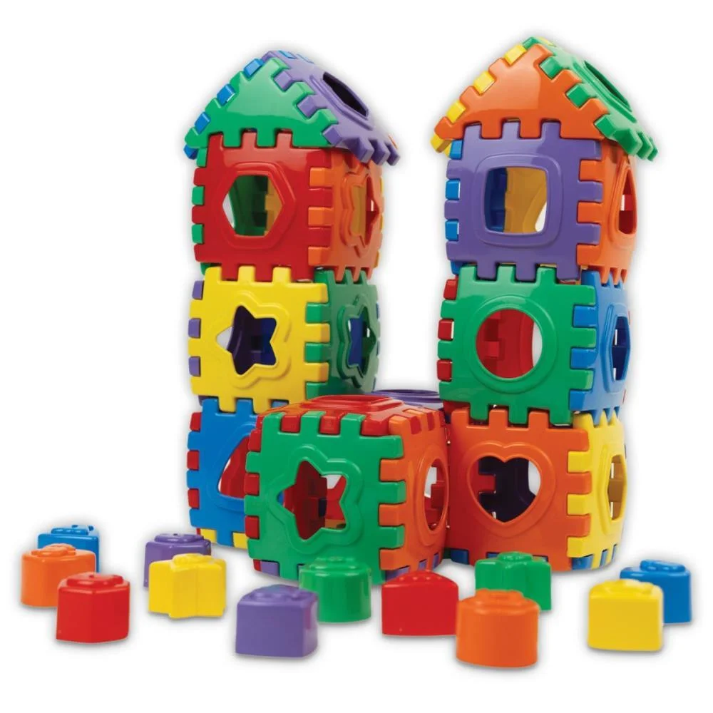 BRINQUEDO EDUCATIVO BLOCOS DIVERTIDOS 52PCS GGB PLAST (UNIDADE) - imagem 3