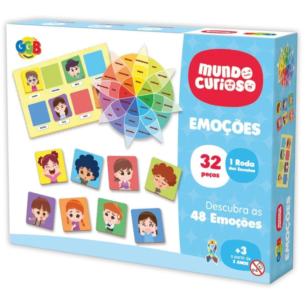 BRINQUEDO EDUCATIVO EMOCOES 32 PCS GGB PLAST (UNIDADE) - imagem 2