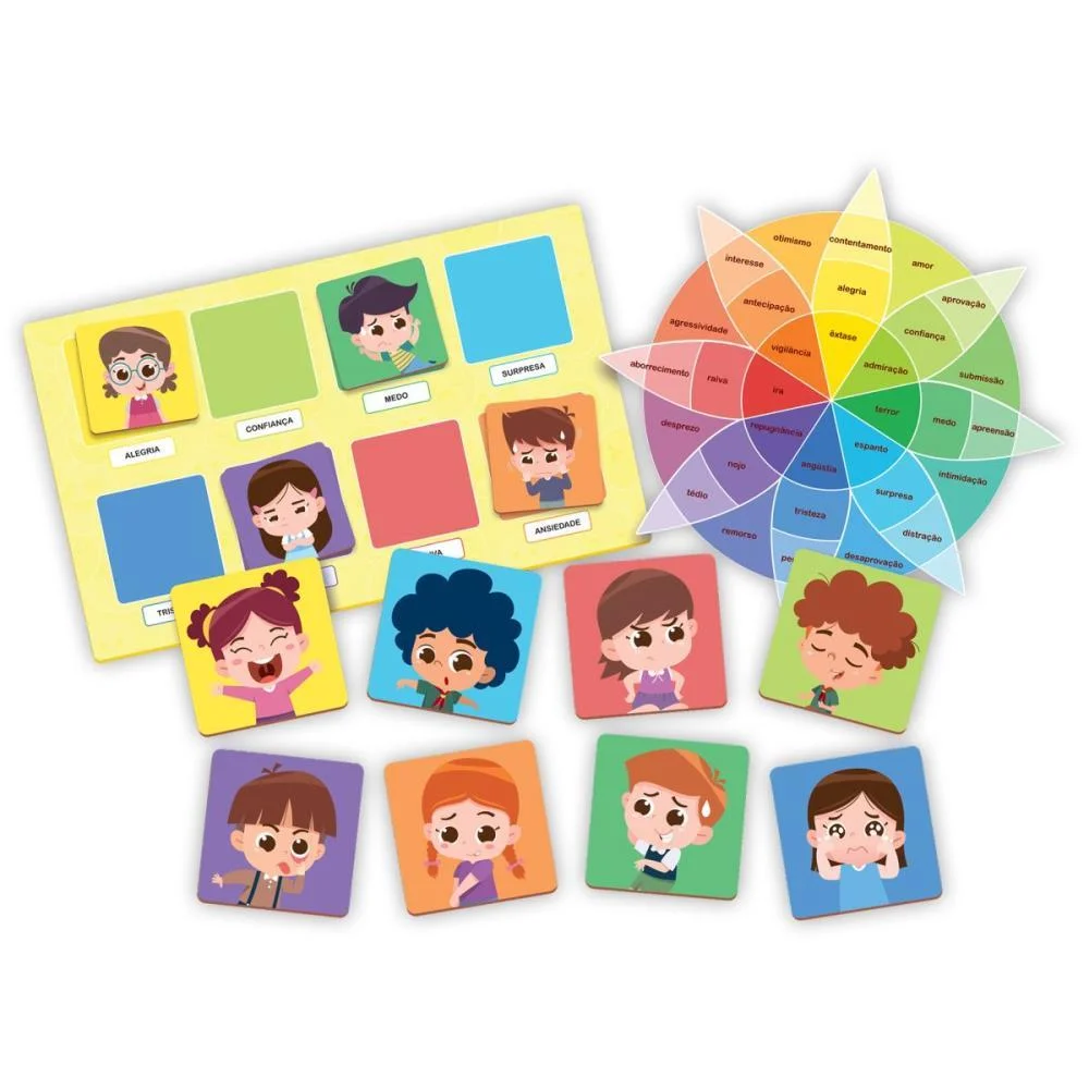 BRINQUEDO EDUCATIVO EMOCOES 32 PCS GGB PLAST (UNIDADE) - imagem 3