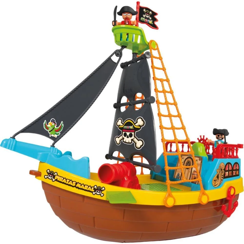 BRINQUEDO EDUCATIVO BARCO PIRATA C/BONECOS MARAL (UNIDADE) - imagem 4