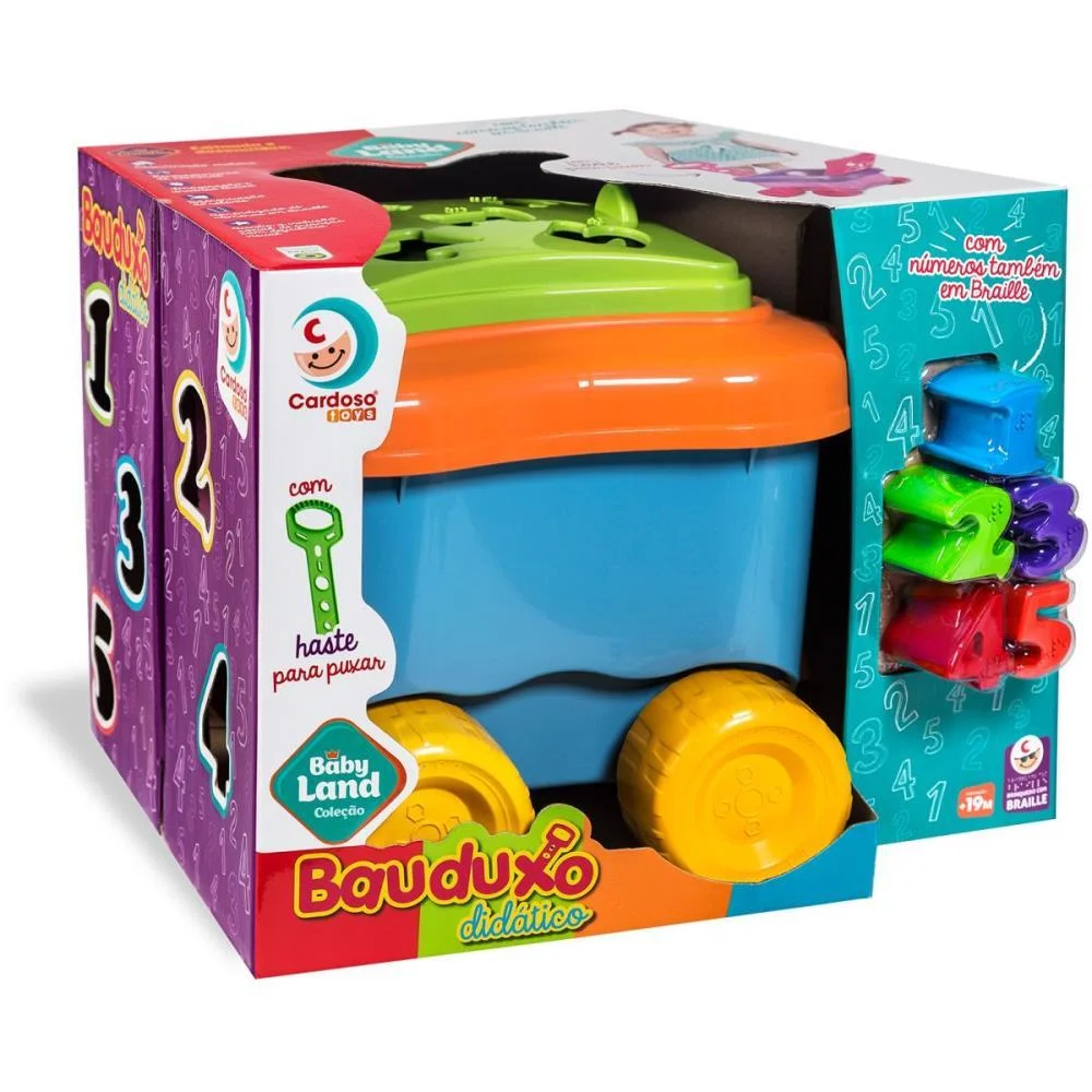 BRINQUEDO EDUCATIVO BAUDUXO DIDATICO MENINO CARDOSO TOYS (UNIDADE) - imagem 4